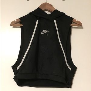 Nike crop tank with a hood